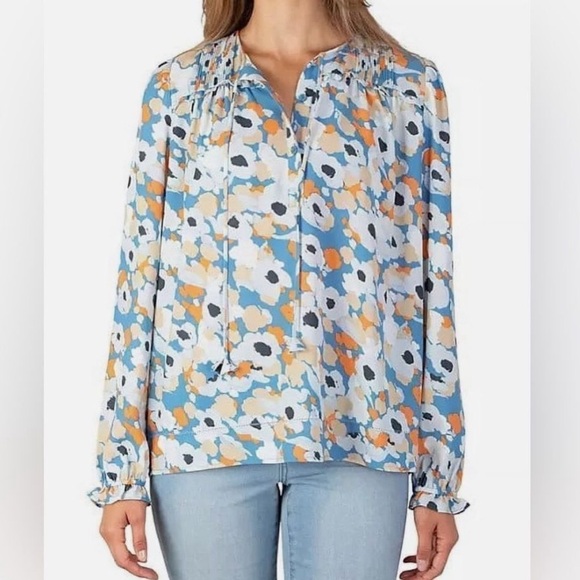 Joie women’s limited edition peasant long sleeve blouse size xl - Picture 1 of 7